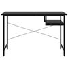 vidaXL Bureau d'ordinateur Noir 105x55x72 cm MDF et m&eacute;tal