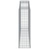 vidaXL Paniers &agrave; gabions arqu&eacute;s 15 pcs 300x50x160/180 cm fer galvanis&eacute;