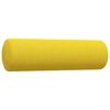 vidaXL Ensemble de canap&eacute;s 2 pcs coussins d&eacute;coratifs jaune clair tissu
