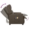 vidaXL Fauteuil de massage &eacute;lectrique Gris Similicuir