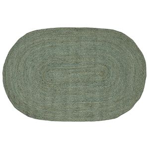 vidaXL Tapis de surface Vert olive 122 x 183 cm Jute