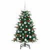 vidaXL Sapin de No&euml;l artificiel Vert 120 cm PVC, m&eacute;tal et plastique