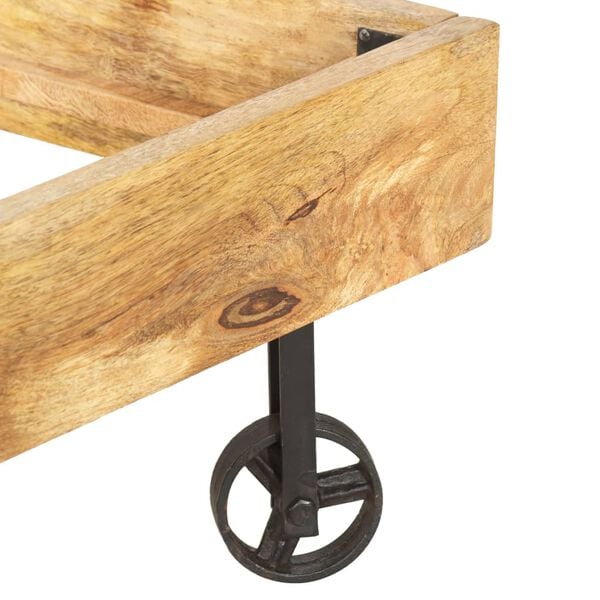 vidaXL Cadre de lit bois massif de manguier 160x200 cm