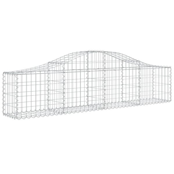 vidaXL Paniers &agrave; gabions arqu&eacute;s 30 pcs 200x30x40/60 cm Fer galvanis&eacute;