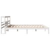 vidaXL Cadre de lit sans matelas blanc 200x200 cm bois massif de pin