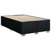 vidaXL Sommier &agrave; lattes de lit avec matelas noir 120x190 cm tissu