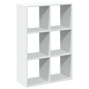 vidaXL &Eacute;tag&egrave;re s&eacute;paratrice de pi&egrave;ce blanc 69,5x29x103,5 cm