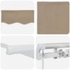 vidaXL Auvent Beige 300 x 250 x 165 cm Polyester