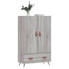 vidaXL Buffet haut sonoma gris 69,5x31x115 cm bois d'ing&eacute;nierie