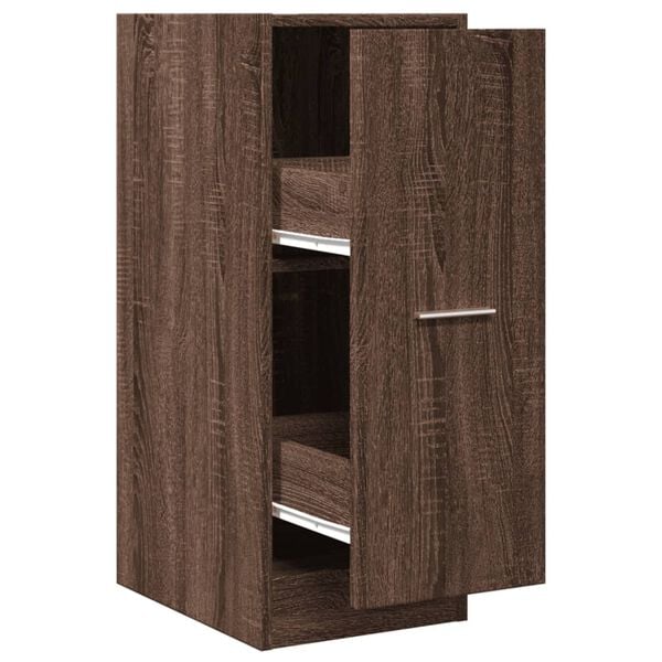 vidaXL Armoire apothicaire ch&ecirc;ne marron 30x41x77,5cm bois d'ing&eacute;nierie