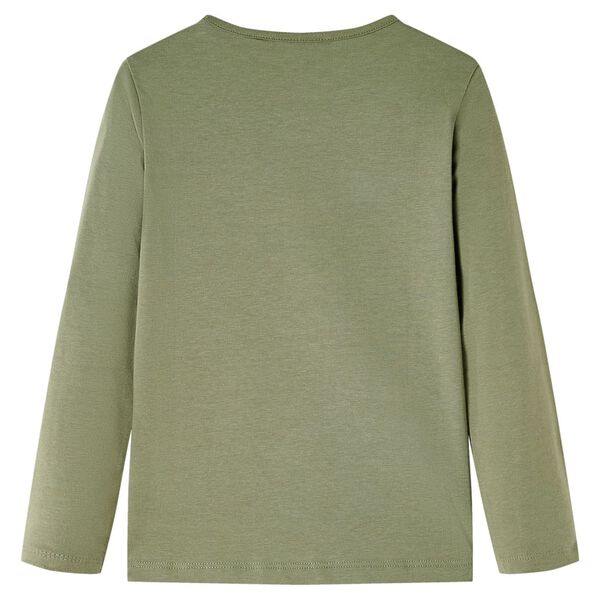 T-shirt enfants à manches longues kaki 128