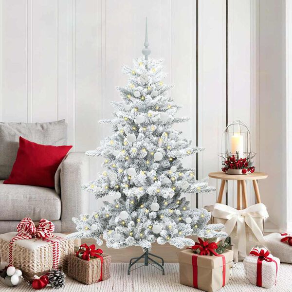 vidaXL Sapin de No&euml;l Artificiel &agrave; Branches Articul&eacute;es Blanc 150 cm