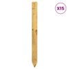 vidaXL Poteaux de cl&ocirc;ture 15 pc Vert 60 cm Bois de pin massif
