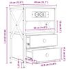 vidaXL Cabinet de chevet 2 pcs Ch&ecirc;ne Sonoma 40 x 31 x 60 cm