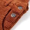 Robe salopette pour enfants velours c&ocirc;tel&eacute; cognac 104