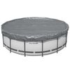 Bestway Couverture de piscine &Oslash;4,57 m Rond Polyester Gris