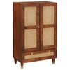 vidaXL Buffet Haut Marron 60 x 33,5 x 100 cm Bois de mangue massif