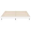 vidaXL Cadre de lit sans matelas blanc brillant 180x200 cm