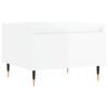 vidaXL Tables basses 2 pcs blanc brillant 50x46x35cm bois d'ingénierie