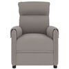vidaXL Fauteuil de massage Taupe Tissu