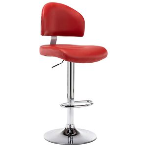 vidaXL Tabouret de bar Rouge bordeaux Similicuir