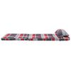 vidaXL Coussins de chaise 2 pcs Vichy Rouge 58 x 77 x 4,5 cm