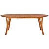 vidaXL Table de jardin 201x100x75 cm Bois d'acacia massif