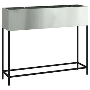 vidaXL Bac de jardin sur&eacute;lev&eacute; Argent 100 x 26 x 82 cm Acier galvanis&eacute;