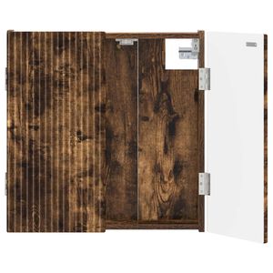 vidaXL Cabinet pour cible ARNHEM Ch&ecirc;ne fum&eacute; 52,5 x 10,5 x 53,5 cm