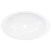 vidaXL Lavabo 59,3x35,1x10,7 cm Fonte minérale/marbre Blanc