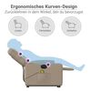 vidaXL Fauteuil inclinable de massage Cappuccino Similicuir