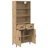 vidaXL Haut Armoire avec tiroir Ch&ecirc;ne artisanal 69,5 x 34 x 180 cm