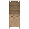 vidaXL Haut Armoire avec tiroir Ch&ecirc;ne artisanal 69,5 x 34 x 180 cm
