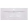 vidaXL Lavabo encastr&eacute; 91 x 39,5 x 18,5 cm C&eacute;ramique Blanc