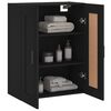 vidaXL Armoire murale noir 69,5x34x90 cm bois d'ing&eacute;nierie