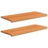 vidaXL Appuis de fen&ecirc;tre 2 pc Marron Clair 100 x 40 x 2 cm