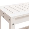 vidaXL Banc de jardin blanc 108x35x45 cm bois massif de pin