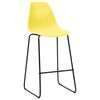 vidaXL Ensemble de bar 3 pcs Plastique Jaune