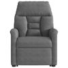 vidaXL Fauteuil inclinable de massage gris fonc&eacute; tissu microfibre