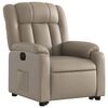 vidaXL Fauteuil inclinable &eacute;lectrique cappuccino similicuir