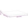 vidaXL Surmatelas Blanc 180 x 200 cm Tissu Jacquard
