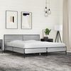 vidaXL Cadre de lit sans matelas sonoma gris 200x200 cm