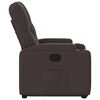 vidaXL Fauteuil inclinable marron fonc&eacute; tissu