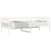 vidaXL Lit de jour sans matelas blanc 90x190 cm bois de pin massif