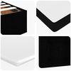 VidaXL Cadre de lit ottoman avec matelas noir 120x200 cm similicuir