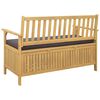 vidaXL Banc de rangement avec coussin avec stockage avec porte