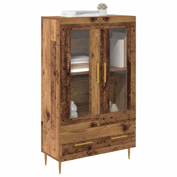 vidaXL Haut Armoire avec tiroir Bois Ancien 69,5 x 31 x 115 cm