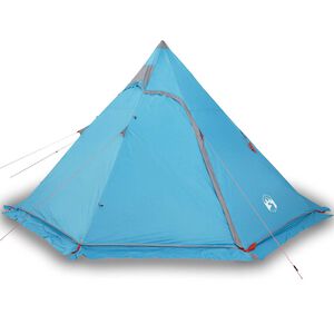 vidaXL Tente de camping tipi 5 personnes bleu imperméable
