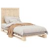 vidaXL Cadre de lit sans matelas avec t&ecirc;te de lit 90x200cm bois massif
