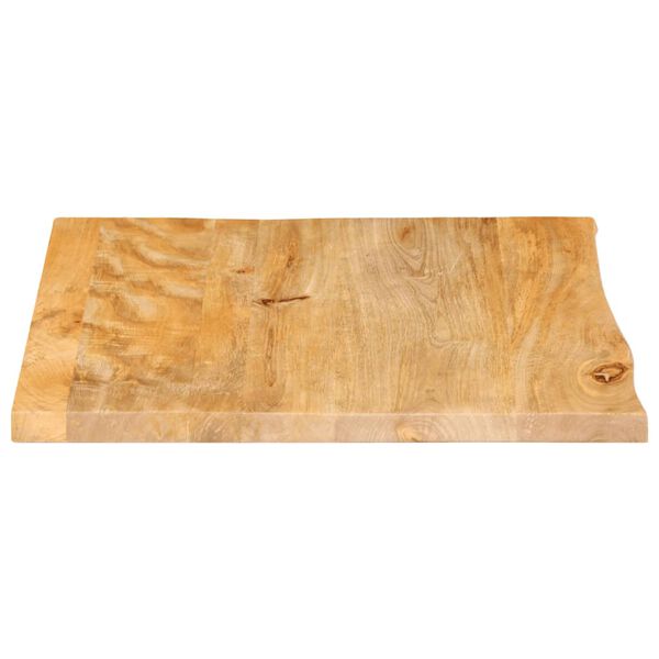 vidaXL Dessus de table &agrave; bord vivant 60x60x2,5 cm bois massif manguier